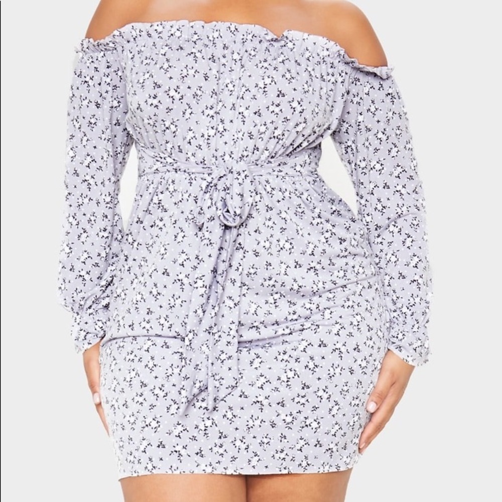 Off the shoulder dress by “Pretty Little Things”